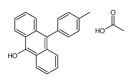 acetic acid,10-(4-methylphenyl)anthracen-9-ol结构式