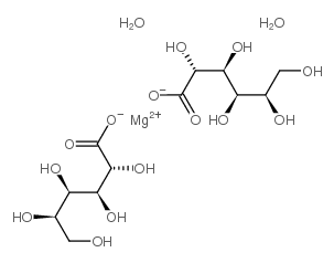 D-Gluconicacid, magnesium salt, hydrate (2:1:2) structure