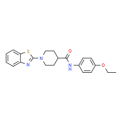 4-Piperidinecarboxamide,1-(2-benzothiazolyl)-N-(4-ethoxyphenyl)-(9CI)结构式