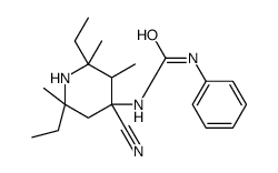 1-(4-cyano-2,6-diethyl-2,3,6-trimethylpiperidin-4-yl)-3-phenylurea结构式