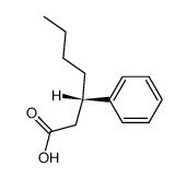 (+)-(S)-3-Phenylheptanoic acid Structure