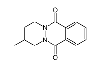 3-methyl-1,2,3,4-tetrahydropyridazino[1,2-b]phthalazine-6,11-dione结构式