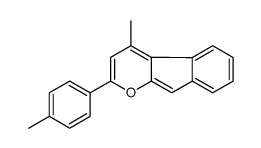 4-methyl-2-(4-methylphenyl)indeno[2,1-b]pyran Structure