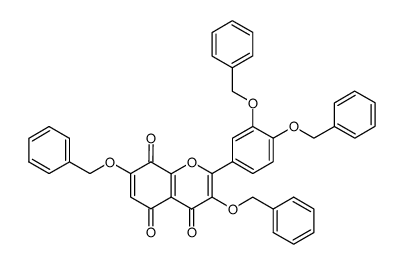 3,7-bis-benzyloxy-2-(3,4-bis-benzyloxy-phenyl)-chromene-4,5,8-trione结构式