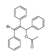 Acetic acid (E)-3-bromo-1,2,3-triphenyl-allyl ester结构式