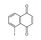 5-iodonaphthalene-1,4-dione结构式