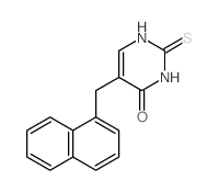 5-(naphthalen-1-ylmethyl)-2-sulfanylidene-1H-pyrimidin-4-one Structure