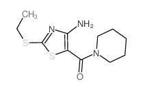 Methanone,[4-amino-2-(ethylthio)-5-thiazolyl]-1-piperidinyl-结构式