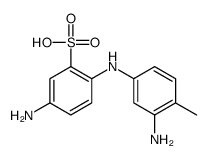 5-Amino-2-[(3-amino-4-methylphenyl)amino]benzenesulfonic acid结构式