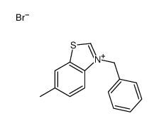 3-benzyl-6-methyl-1,3-benzothiazol-3-ium,bromide Structure