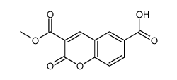 3-Methoxycarbonyl-2-oxo-α-chromene-6-carboxylic acid Structure