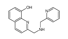 2-[(pyridin-2-ylmethylamino)methyl]quinolin-8-ol Structure