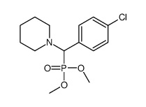 1-[(4-chlorophenyl)-dimethoxyphosphorylmethyl]piperidine Structure