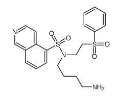 N-(4-aminobutyl)-N-[2-(benzenesulfonyl)ethyl]isoquinoline-5-sulfonamide Structure