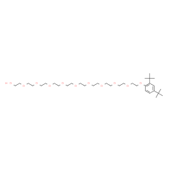 29-[2,4-Bis(1,1-dimethylethyl)phenoxy]-3,6,9,12,15,18,21,24,27-nonaoxanonacosan-1-ol结构式