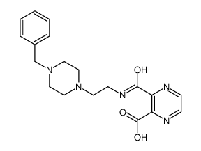 3-({[2-(4-BENZYLPIPERAZINO)ETHYL]AMINO}CARBONYL)-2-PYRAZINECARBOXYLIC ACID Structure