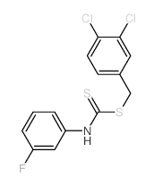 Carbamodithioic acid,(3-fluorophenyl)-, (3,4-dichlorophenyl)methyl ester (9CI) Structure