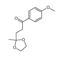 1-(4-methoxy-phenyl)-3-(2-methyl-[1,3]dioxolan-2-yl)-propan-1-one结构式