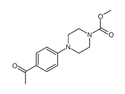 methyl 4-(4-acetylphenyl)piperazine-1-carboxylate Structure