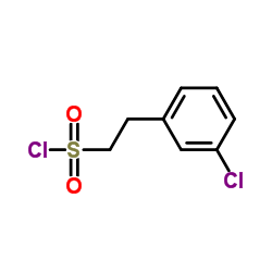 2-(3-CHLORO-PHENYL)-ETHANESULFONYL CHLORIDE结构式