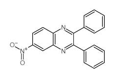 6-nitro-2,3-diphenyl-quinoxaline structure