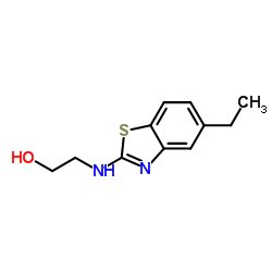 Ethanol, 2-[(5-ethyl-2-benzothiazolyl)amino]- (9CI) structure