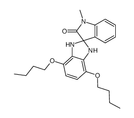 4,7-dibutoxy-1'-methylspiro(benzimidazoline-2,3'-indolin)-2'-one Structure