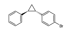 trans-1-(p-bromophenyl)-2-phenylcyclopropane Structure