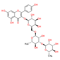 Kaempferol 3-O-rhamninoside Structure