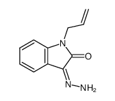 1-ALLYL-3-HYDRAZONO-1,3-DIHYDRO-INDOL-2-ONE Structure