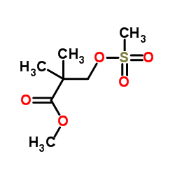 Methyl 2,2-dimethyl-3-[(methylsulfonyl)oxy]propanoate结构式