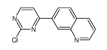 2-chloro-4-(quinolin-7-yl)pyrimidine结构式