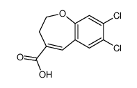 7,8-dichloro-2,3-dihydro-1-benzoxepine-4-carboxylic acid Structure