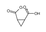 (1S,2R)-2-methoxycarbonylcyclopropane-1-carboxylic acid structure