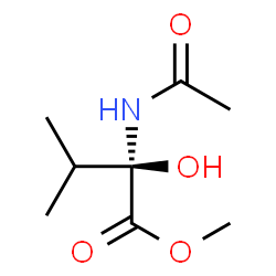 Valine,N-acetyl-2-hydroxy-,methyl ester结构式