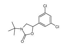 3-tert-butyl-5-(3,5-dichlorophenyl)-1,3-oxazolidin-2-one结构式