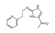 1-[2-(2-pyridin-2-ylethylamino)-1H-imidazol-5-yl]ethanone结构式