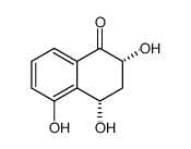 1(2H)-Naphthalenone, 3,4-dihydro-2,4,5-trihydroxy-, (2R-cis)结构式