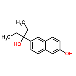 6-(3-Hydroxy-3-pentanyl)-2-naphthol Structure