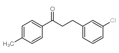 3-(3-CHLOROPHENYL)-4'-METHYLPROPIOPHENONE结构式