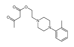 2-[4-(2-methylphenyl)piperazin-1-yl]ethyl 3-oxobutanoate结构式