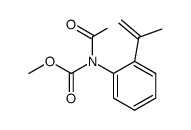 N-(methoxycarbonyl)-2'-(1-methylethenyl)acetanilide结构式