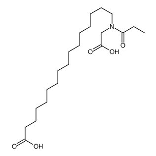 16-[carboxymethyl(propanoyl)amino]hexadecanoic acid Structure