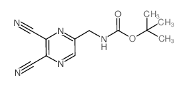 tert-butyl ((5,6-dicyanopyrazin-2-yl)methyl)carbamate结构式