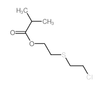 2-(2-chloroethylsulfanyl)ethyl 2-methylpropanoate结构式