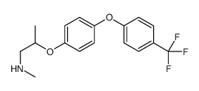 N-methyl-2-[4-[4-(trifluoromethyl)phenoxy]phenoxy]propan-1-amine结构式