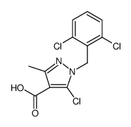 1H-Pyrazole-4-carboxylic acid, 5-chloro-1-[(2,6-dichlorophenyl)methyl]-3-methyl图片