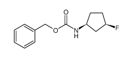 Carbamic acid, N-[(1S,3R)-3-fluorocyclopentyl]-, phenylmethyl ester图片