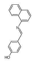 (E)-4-((naphthalen-1-ylimino)methyl)phenol Structure