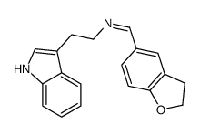 1-(2,3-dihydro-1-benzofuran-5-yl)-N-[2-(1H-indol-3-yl)ethyl]methanimine Structure